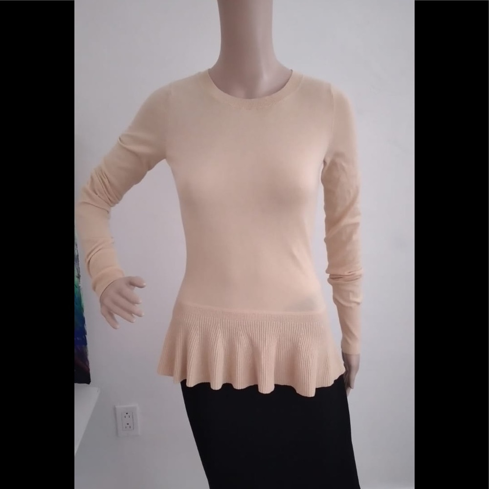 Lilly Pulitzer cream sweater ruffle